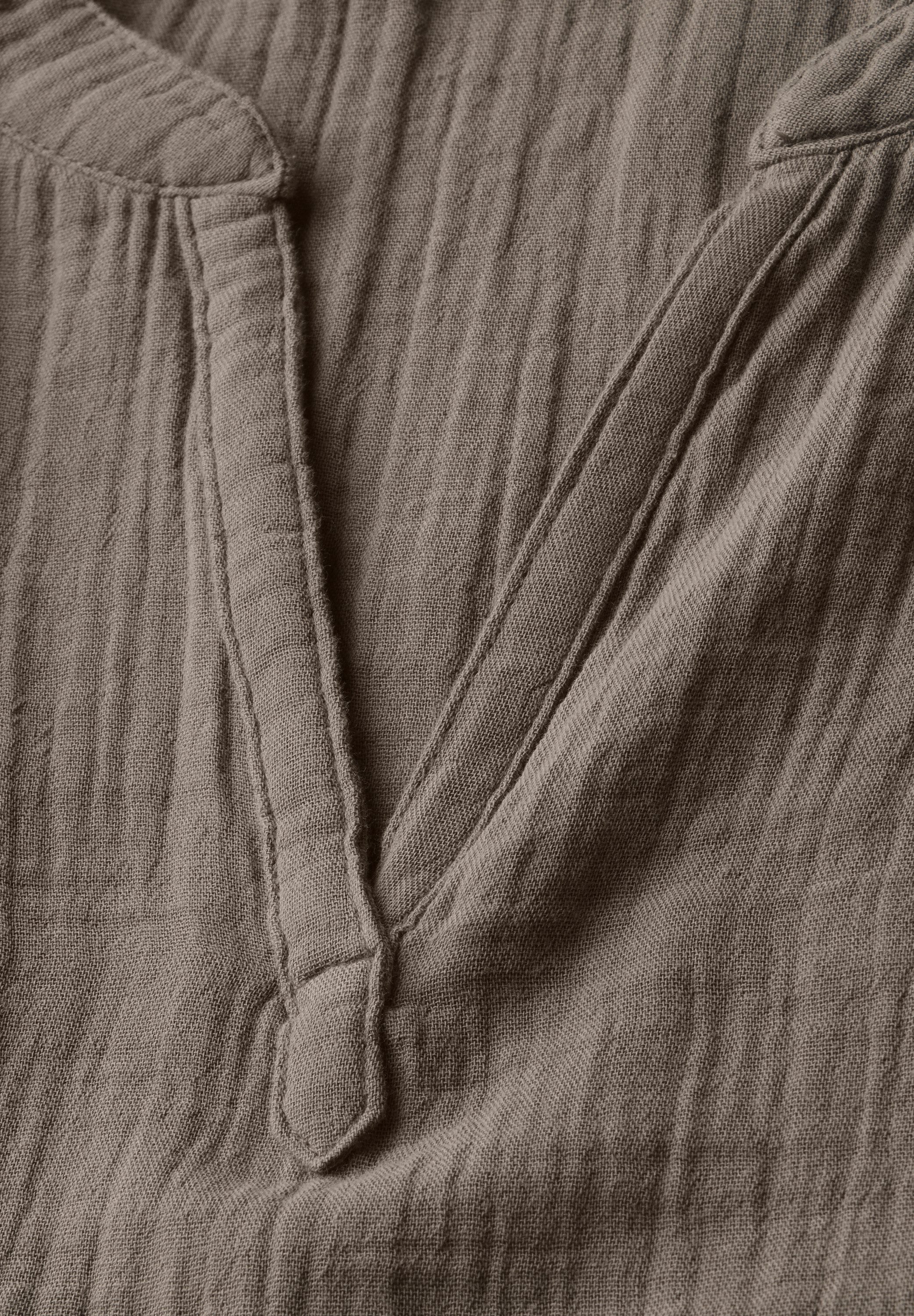 STREET ONE Hemdbluse aus reiner Baumwolle