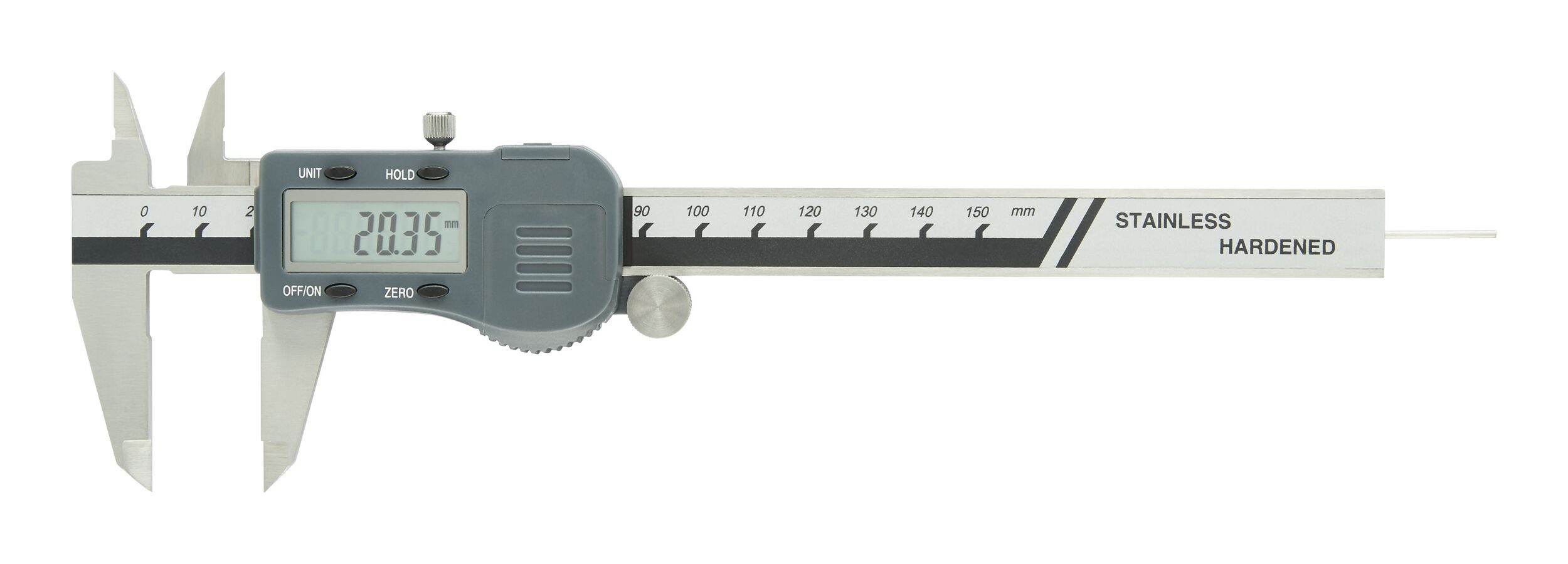 fortis Messschieber, Digital-Taschenmessschieber 150 mm mit Daten