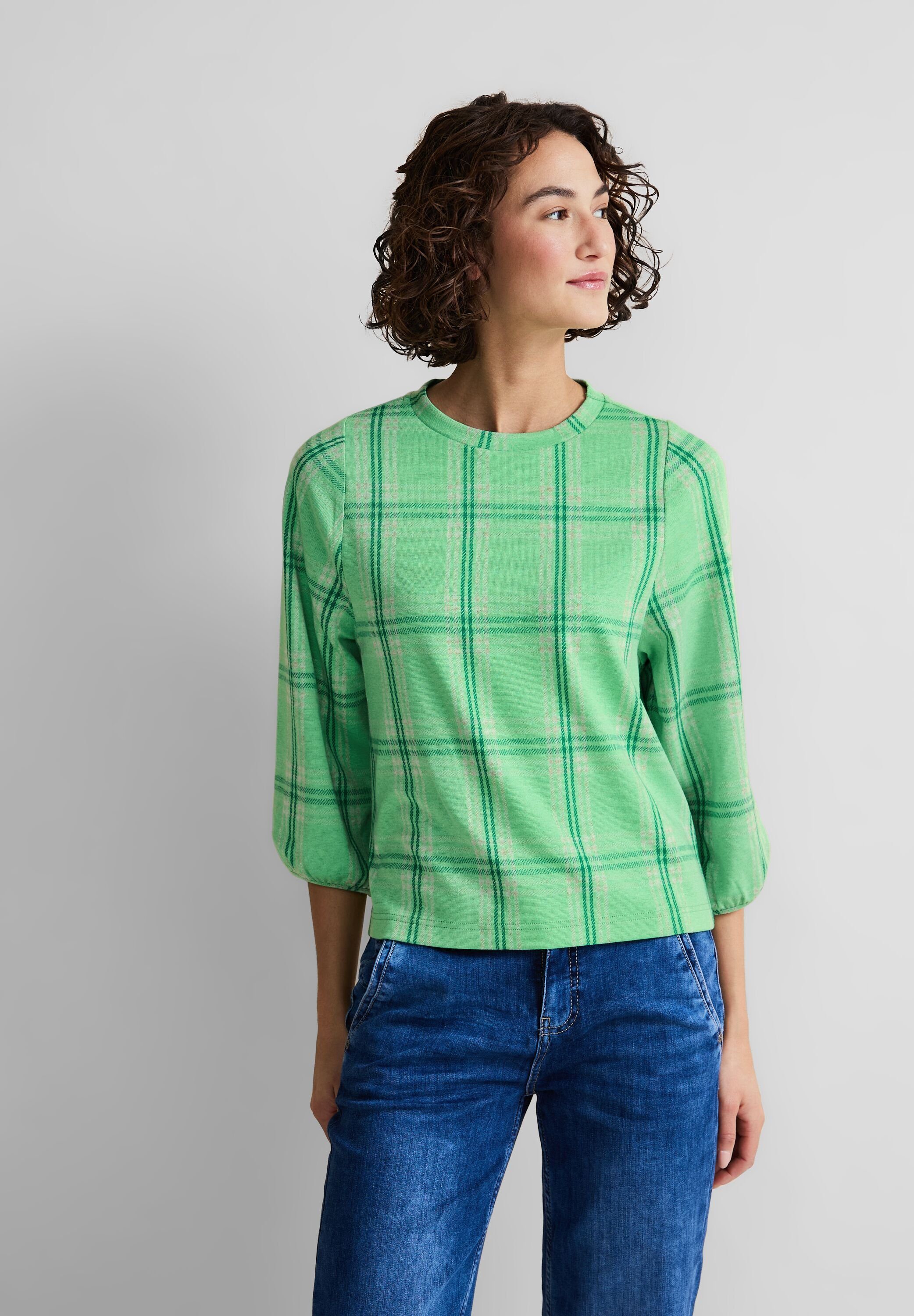 STREET ONE 3/4-Arm-Shirt mit Rundhalsausschnitt günstig online kaufen