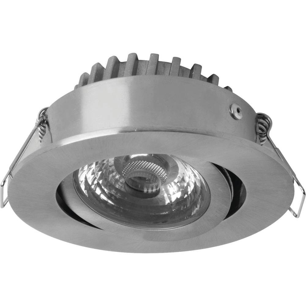 Megaman LED Einbauleuchte LED-Bad-Einbauleuchte MM76731, Dimmbar, Geringe Einbautiefe, Schwenkbar