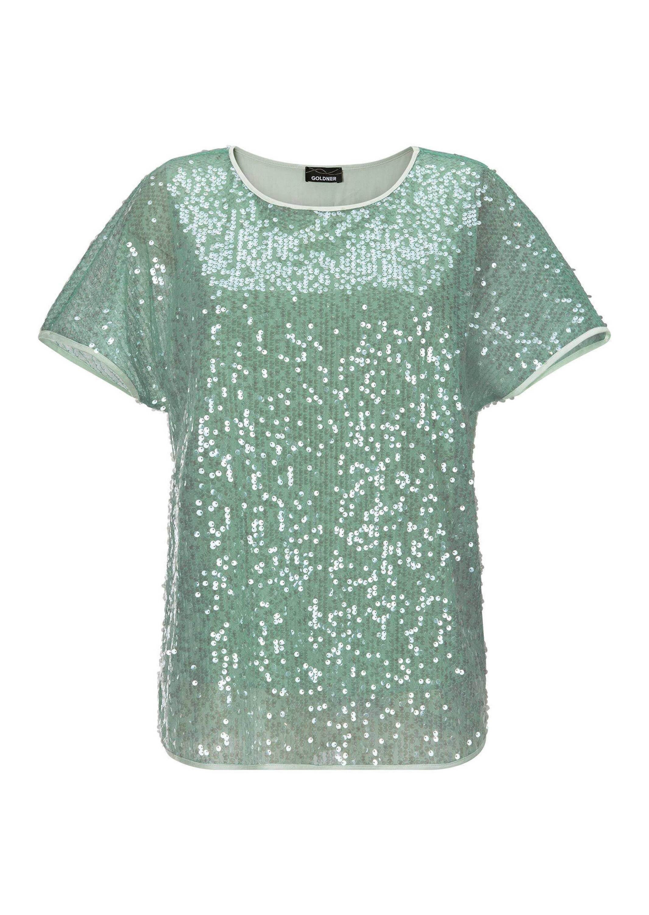 Klassische Bluse Schlupfbluse in schimmerndem Design