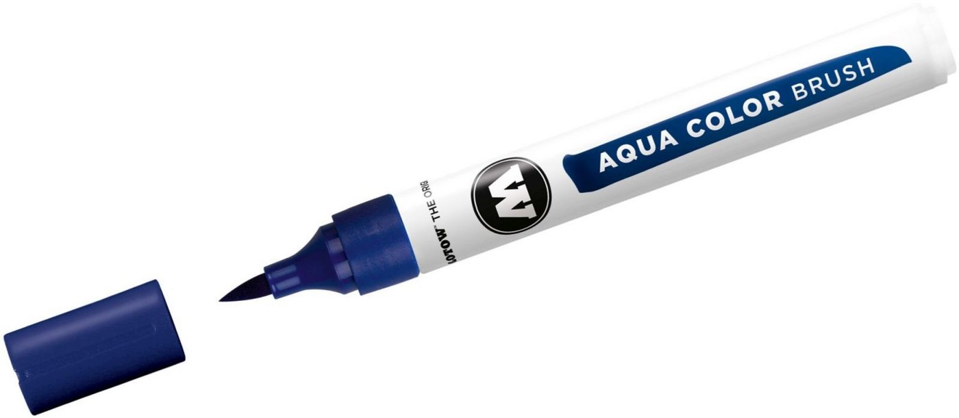 Thumbnail - MOLOTOW Filzstift Aquarellstift Color Brush Aqua 1-2mm primärblau (3 Stück)
