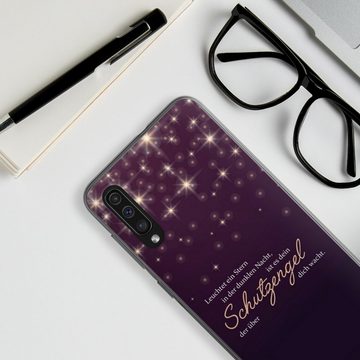 DeinDesign Handyhülle Schutzengel Sprüche Spruch Schutzengel, Samsung Galaxy A30s Silikon Hülle Bumper Case Handy Schutzhülle