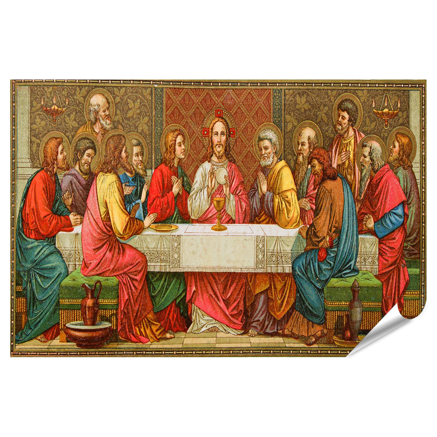 islandburner Poster Das Abendmahl Last Supper Jesus Christus Bilder
