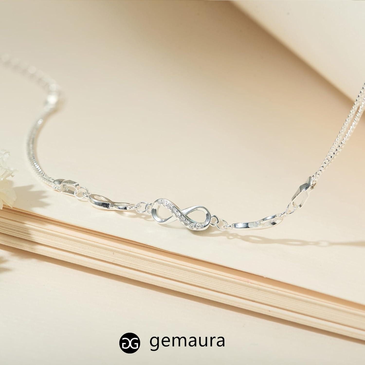 LuxusKollektion Ketten und Armband Set Armband Silber 925 Damen Zirkonia In günstig online kaufen