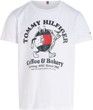 Tommy Hilfiger T-Shirt TOMMY BAGELS TEE S/S mit großem Druck