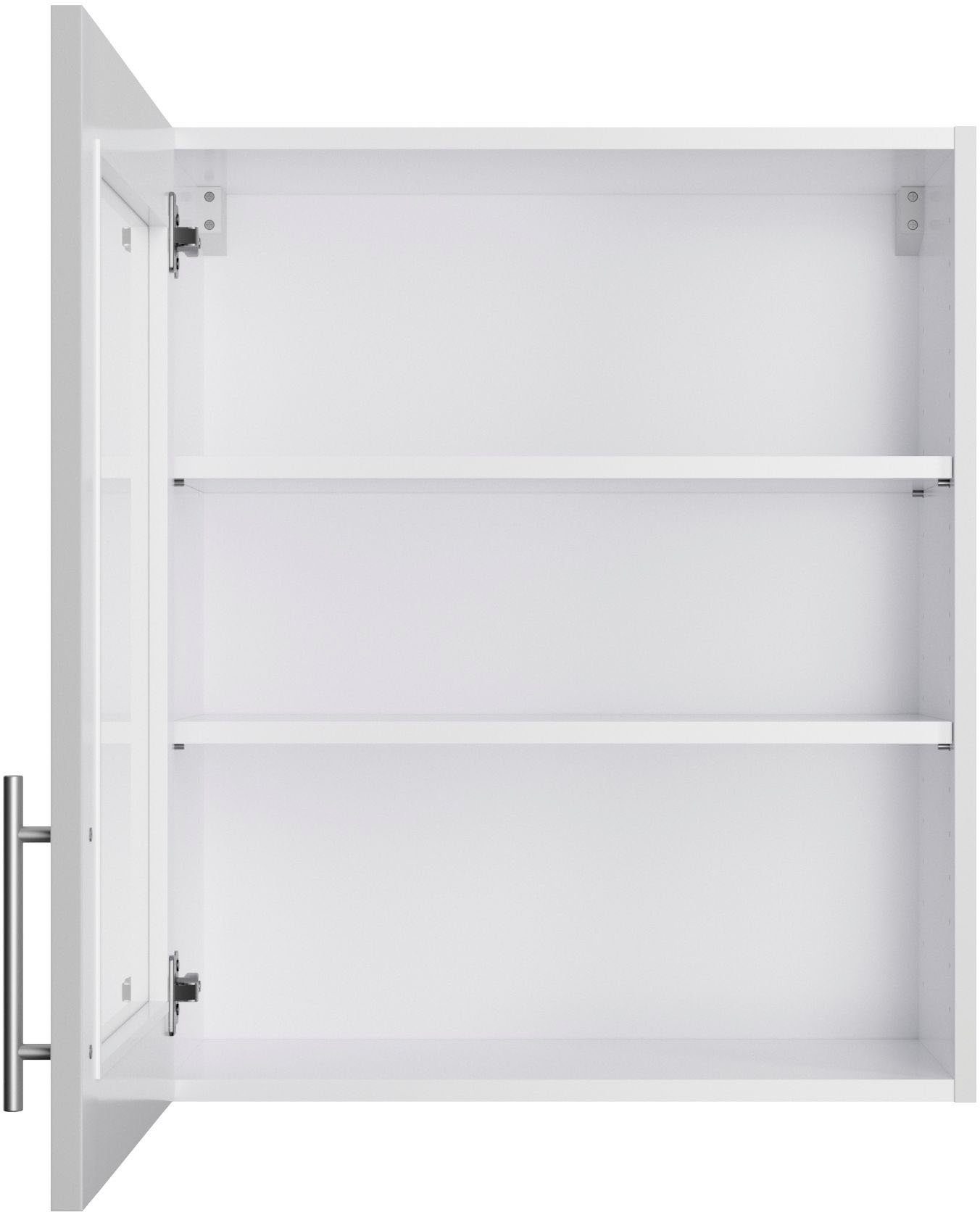 OPTIFIT Glashängeschrank Ahus Breite hellgrau | hellgrau matt/hellgrau 60 cm