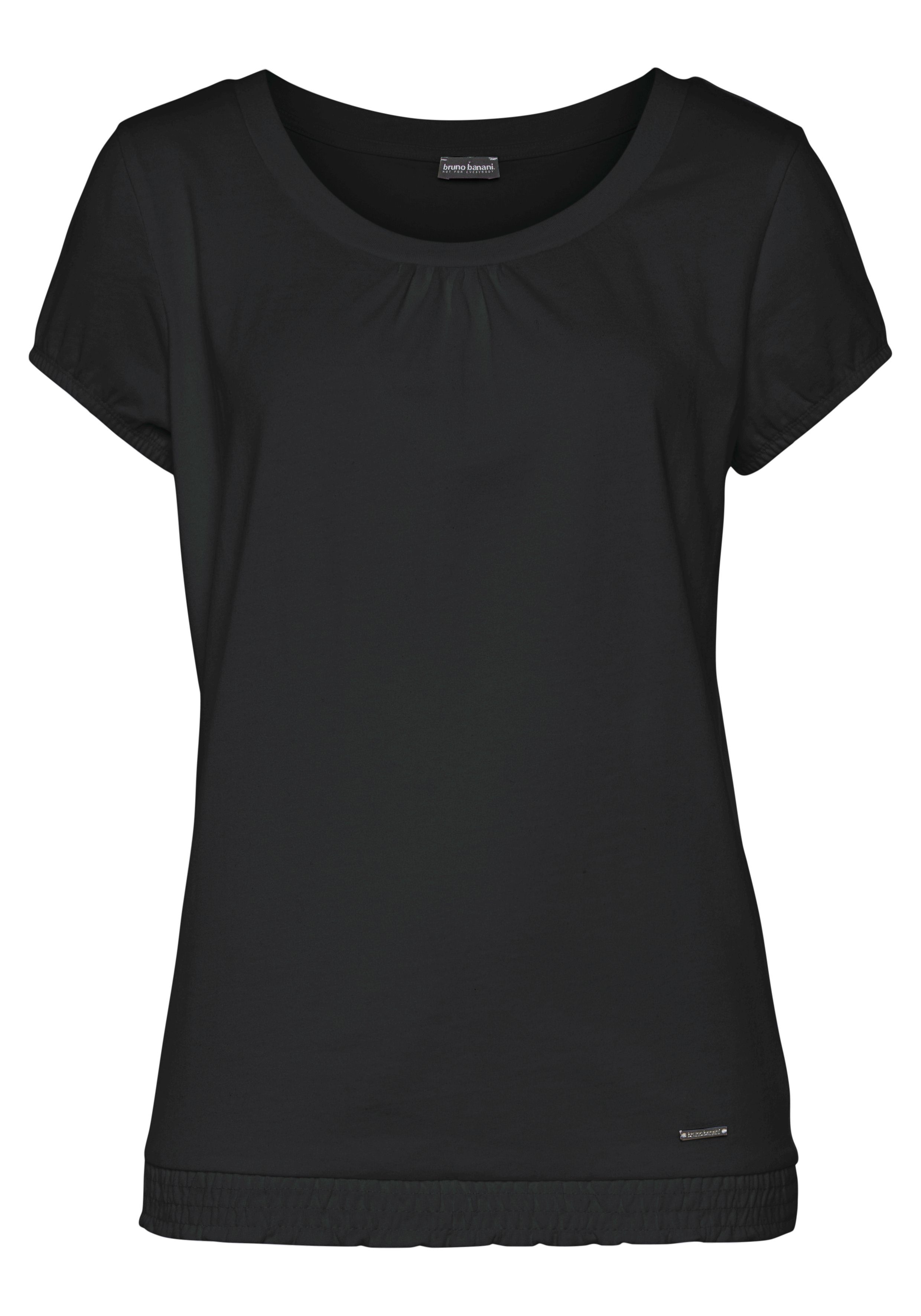 Bruno Banani T-Shirt leicht blusig geschnitten schwarz | T-Shirts