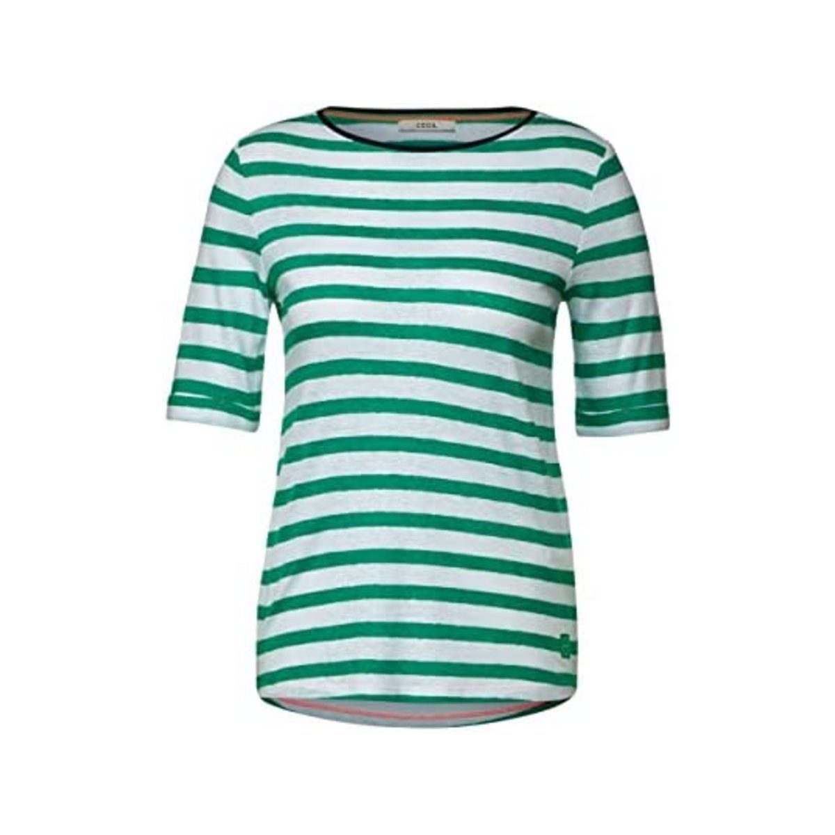 (1-tlg) grün Cecil T-Shirt trefoil green