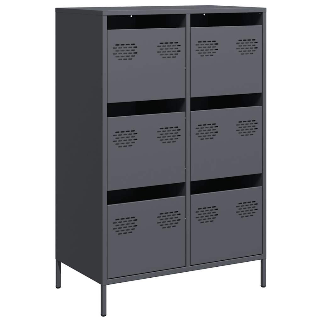 vidaXL Highboard Highboard Anthrazit 68x39x101,5 cm günstig online kaufen