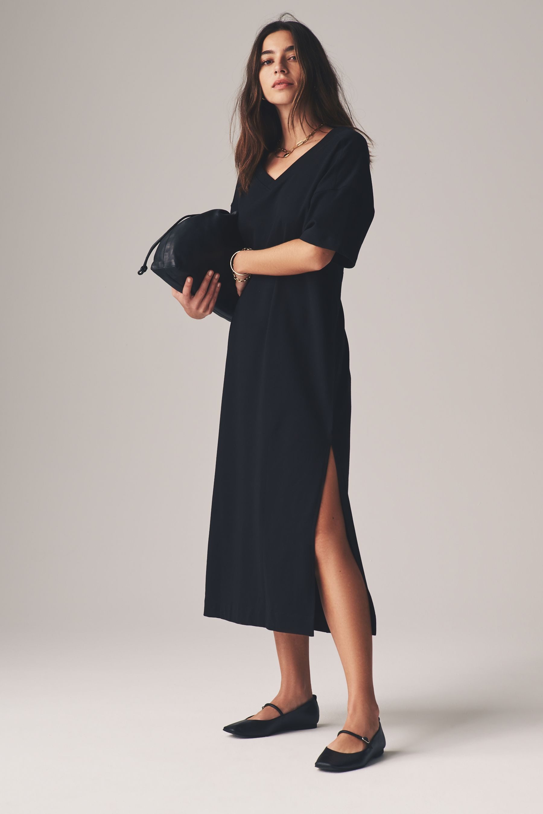 The Set Jerseykleid The Set Loopback-Sweatshirtkleider, 2er-Pack (2-tlg)