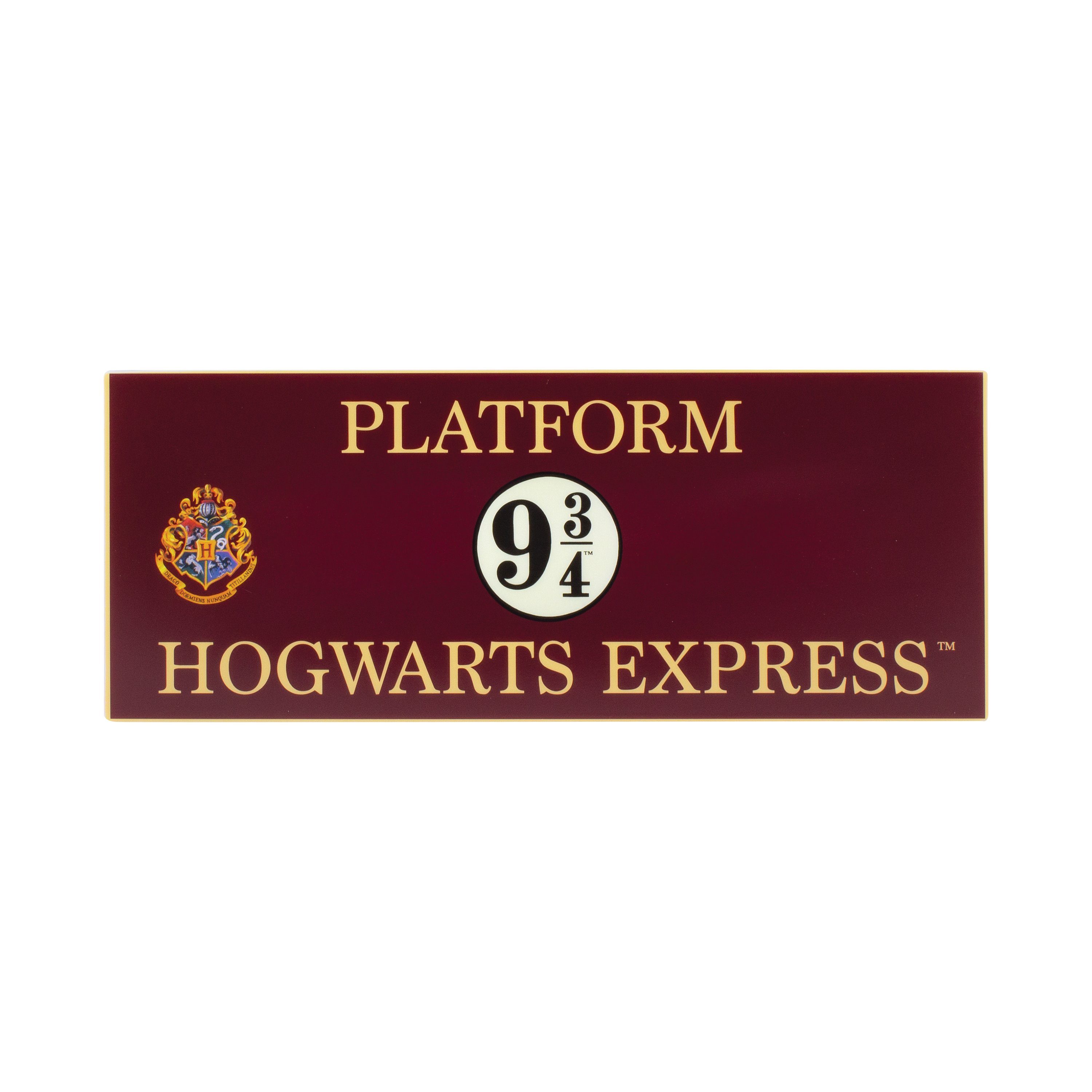 Gleis 3/4 Logo LED 9 Potter Dekolicht Harry Hogwarts Paladone Express Leuchte