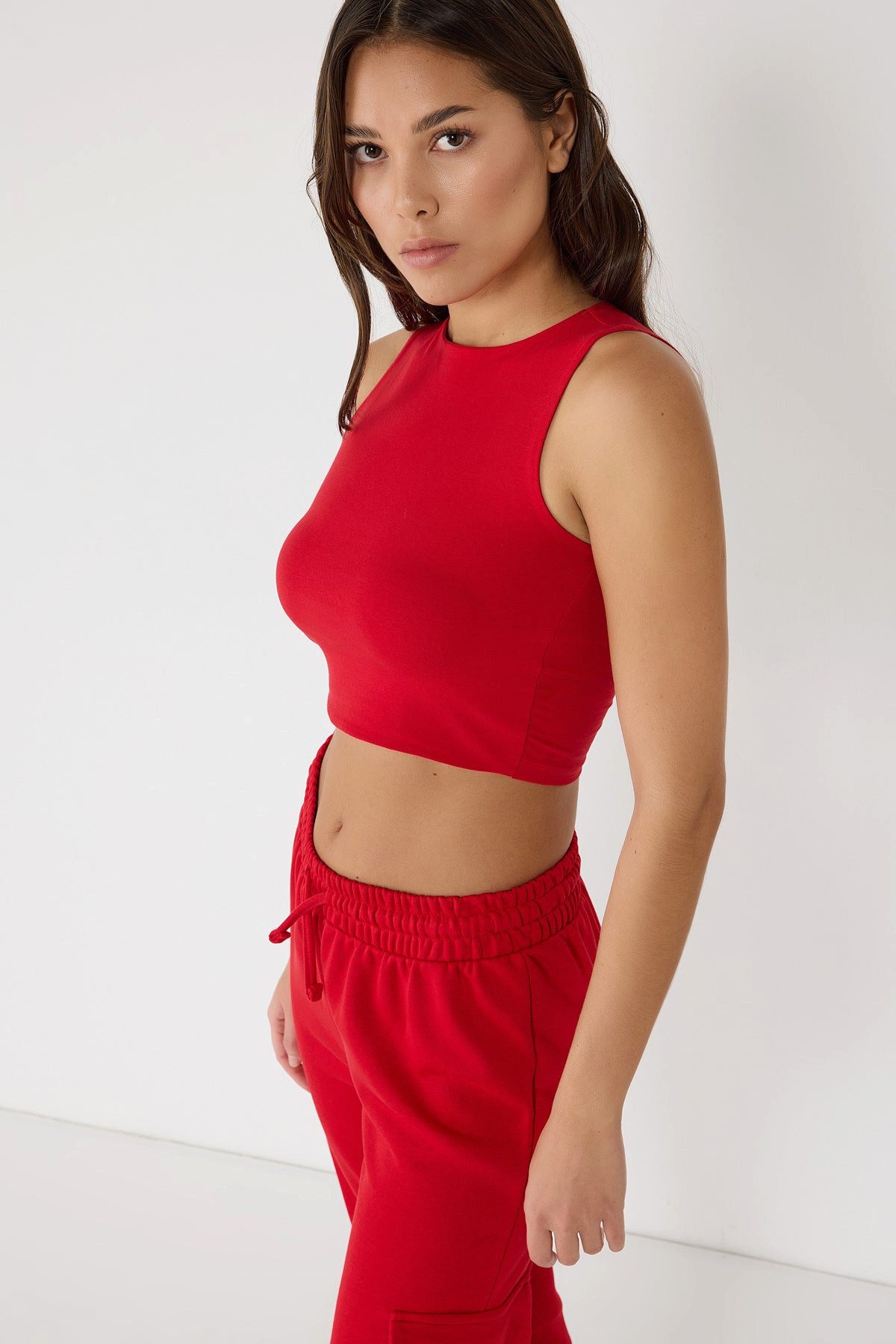 No Matter What Blusenbody Neckholder-Crop-Top-Body
