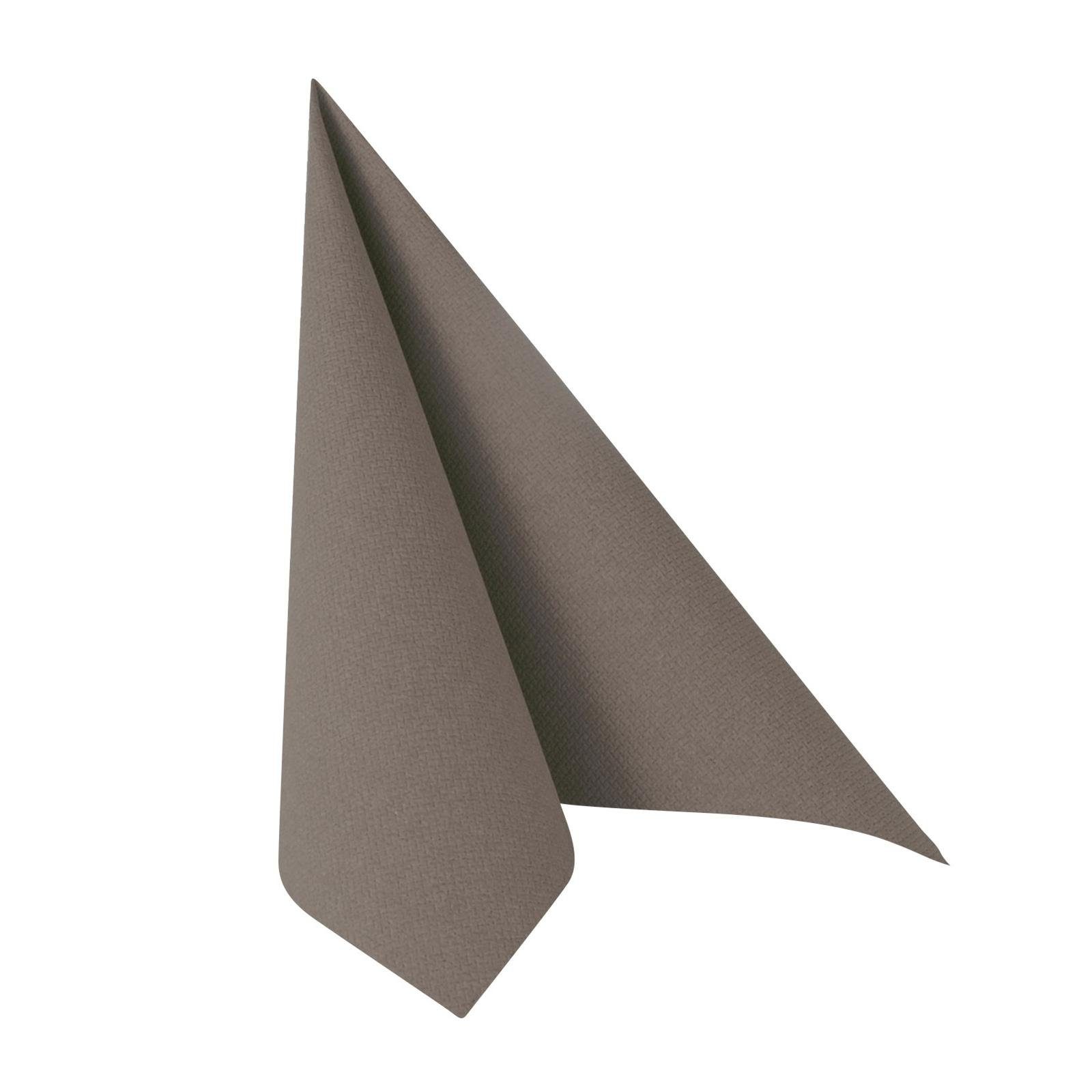 PAPSTAR Papierserviette Royal Collection 1/4-Falz 33cm x 33cm grau, (20 Stück St), 33 cm x 33 cm, 1/4-Falzung