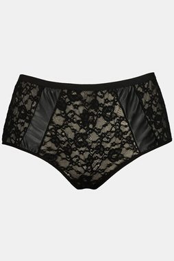 Ulla Popken Slip Taillenslip Ouvert Spitze Wetlook Einsätze