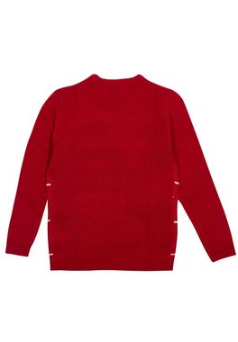 United Labels® Weihnachtspullover The Peanuts Winterpullover Unisex - Snoopy Rot
