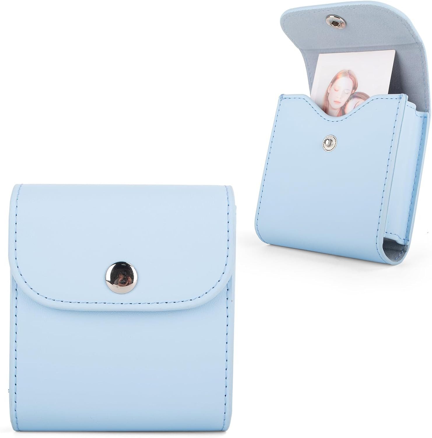 FELIXLEO Kameratasche 2 Stück Fototasche für Instax Mini und Square Film Blau (1-tlg)