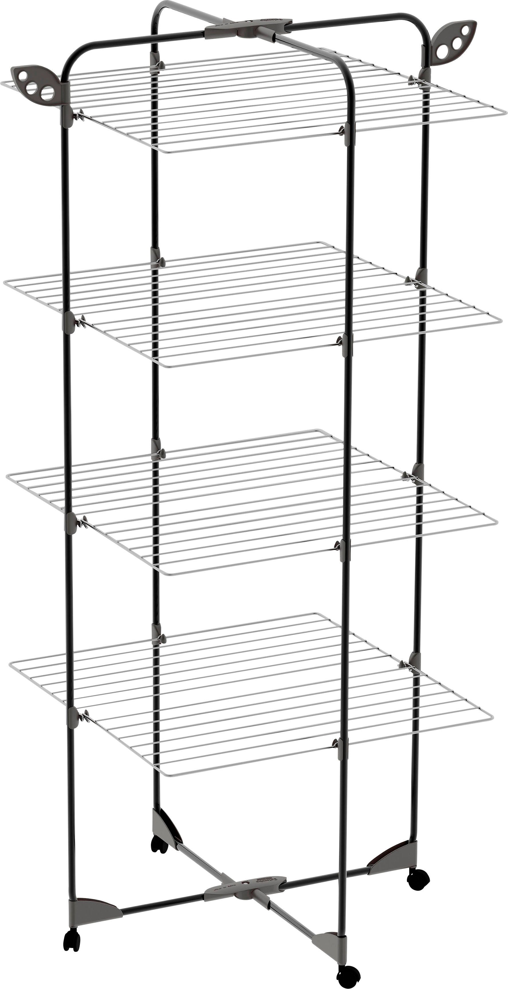 Bischof Colombo Turmwäscheständer Alpina 40, Trockenlänge 40 m, 4 Rollen, Aluminium