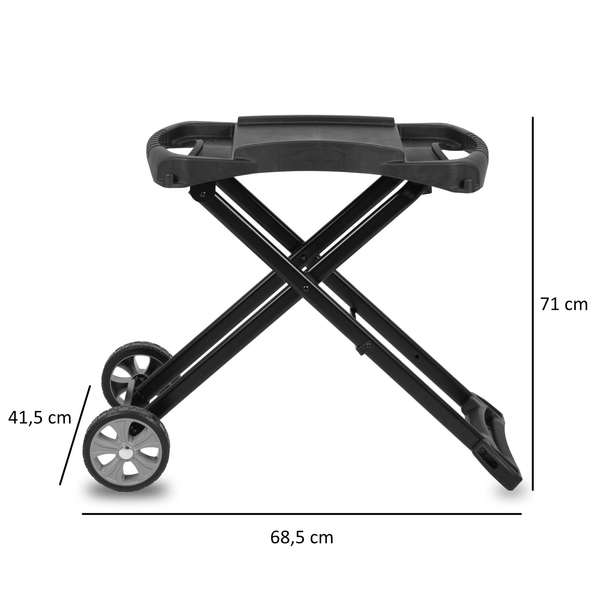 Rollwagen für Grillablagetisch Grill BBQ-Toro für Gasgrill, Grilltisch faltbarer