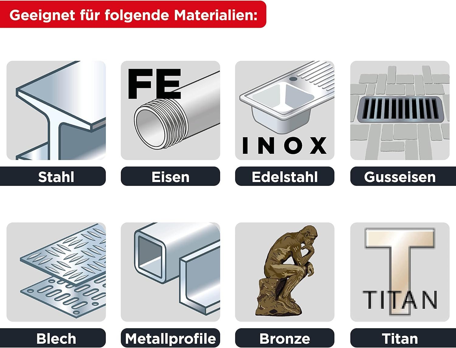 kwb Bohrer- und Bit-Set kwb Metallbohrer-Satz, HSS-E  Bohrer-Set, 19-teilig, Ø 1 mm - 10 mm i, kwb Metallbohrer-Satz, HSS-E 'Bohrer-Set, 19-teilig, Ø 1 mm - 10 mm in