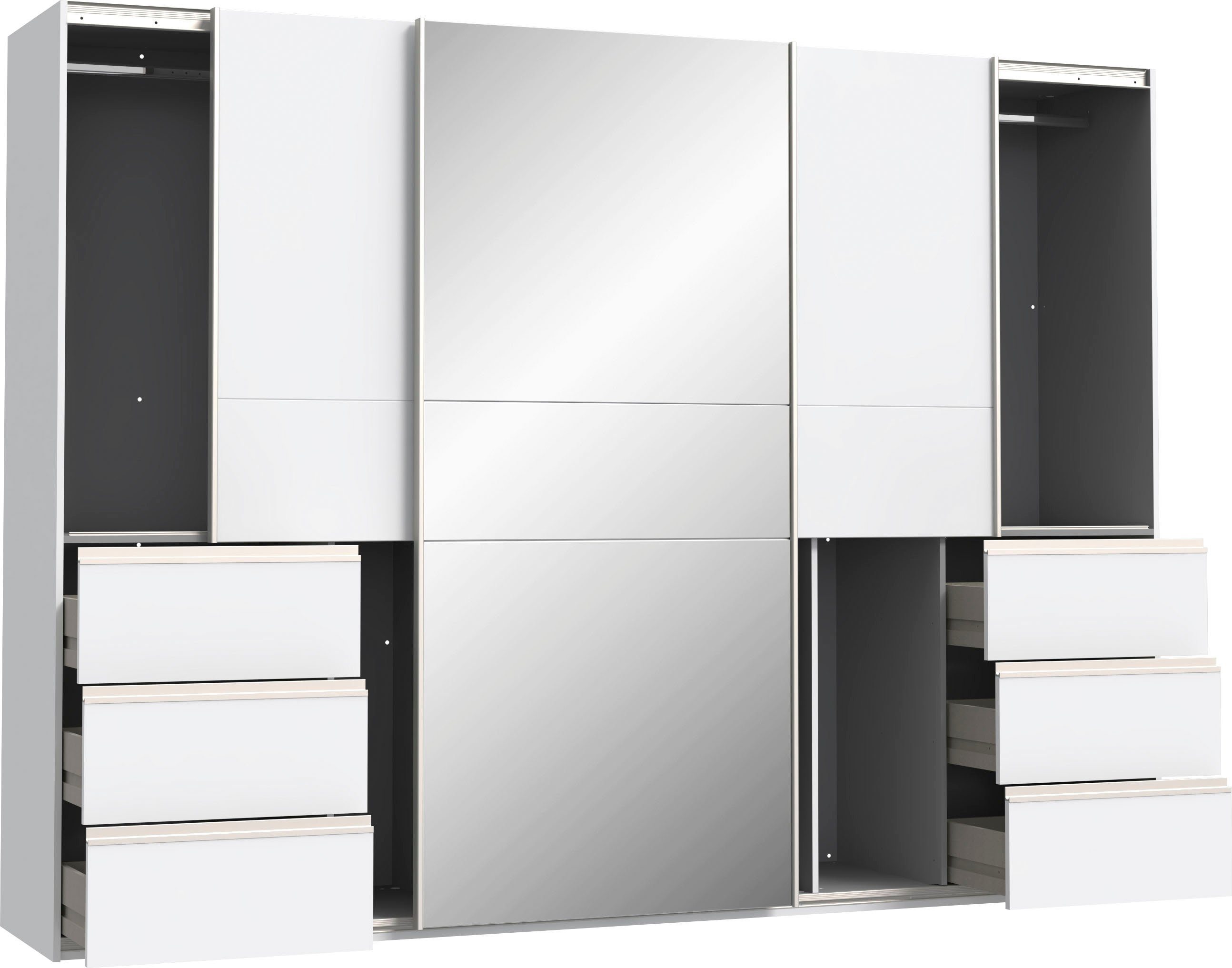 FORTE Schwebetürenschrank mit 3 Schubladen – Bild 5 von 5