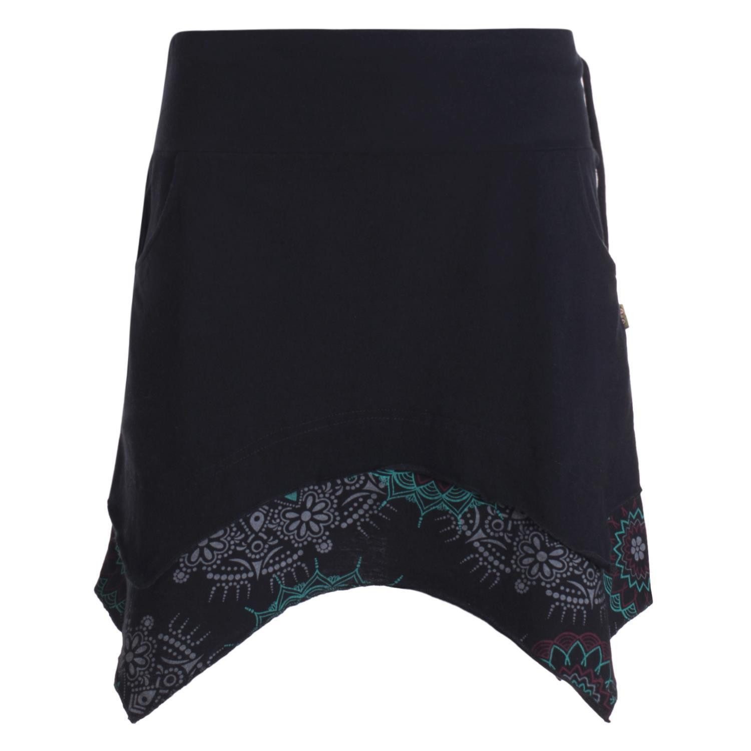 Vishes Minirock Asymmetrisch Rock Mandala und günstig online kaufen