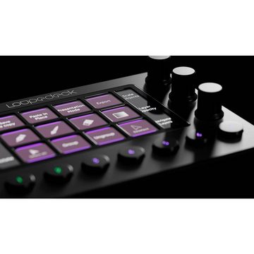 Loupedeck Foto- und Videobearbeitungskonsole Live Tastatur (Beleuchtet, LCD Tasten, Hotkey Funktion, Vollständig anpassbar)