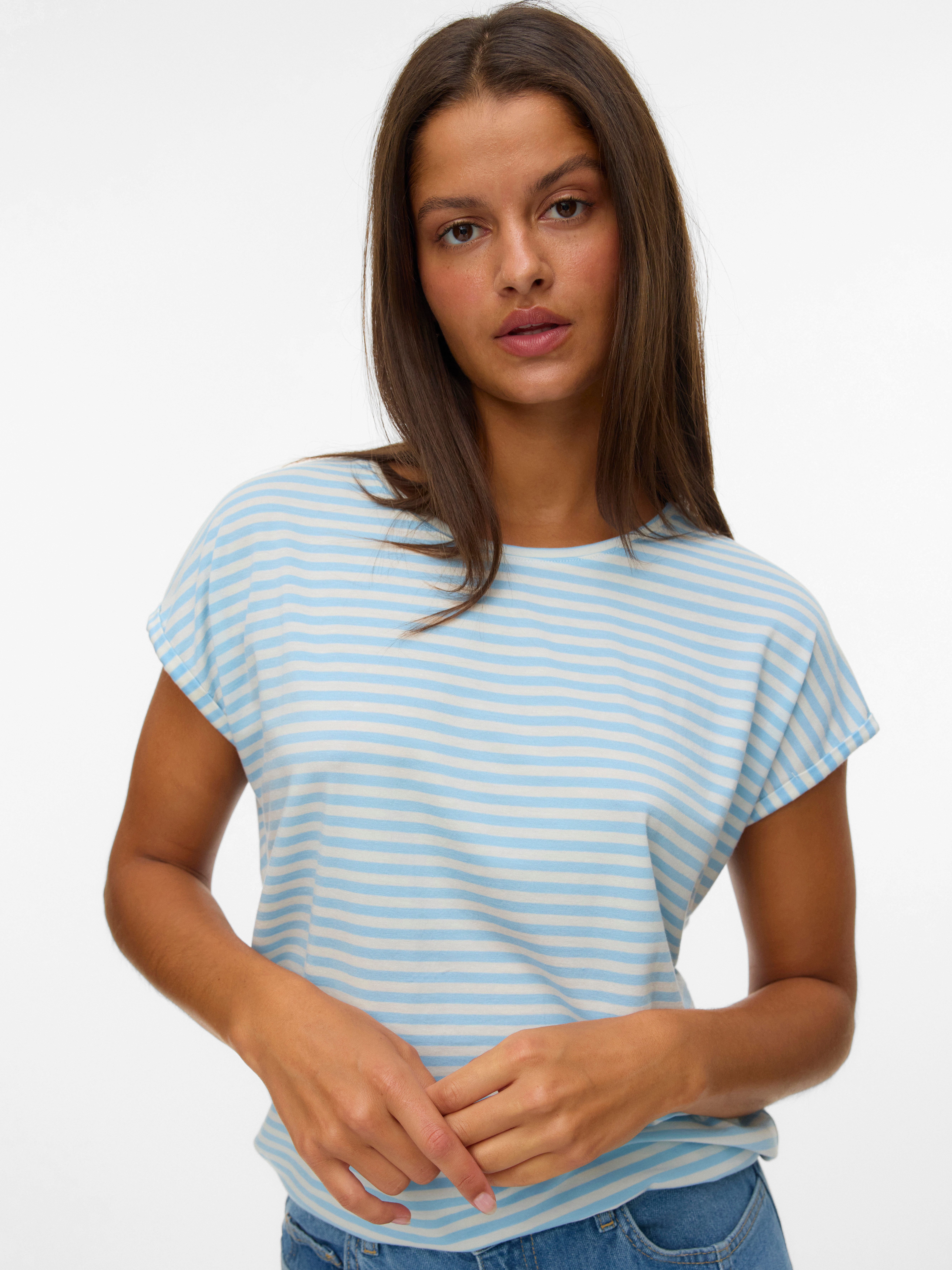 Vero Moda Rundhalsshirt VMAVA PLAIN SS günstig online kaufen