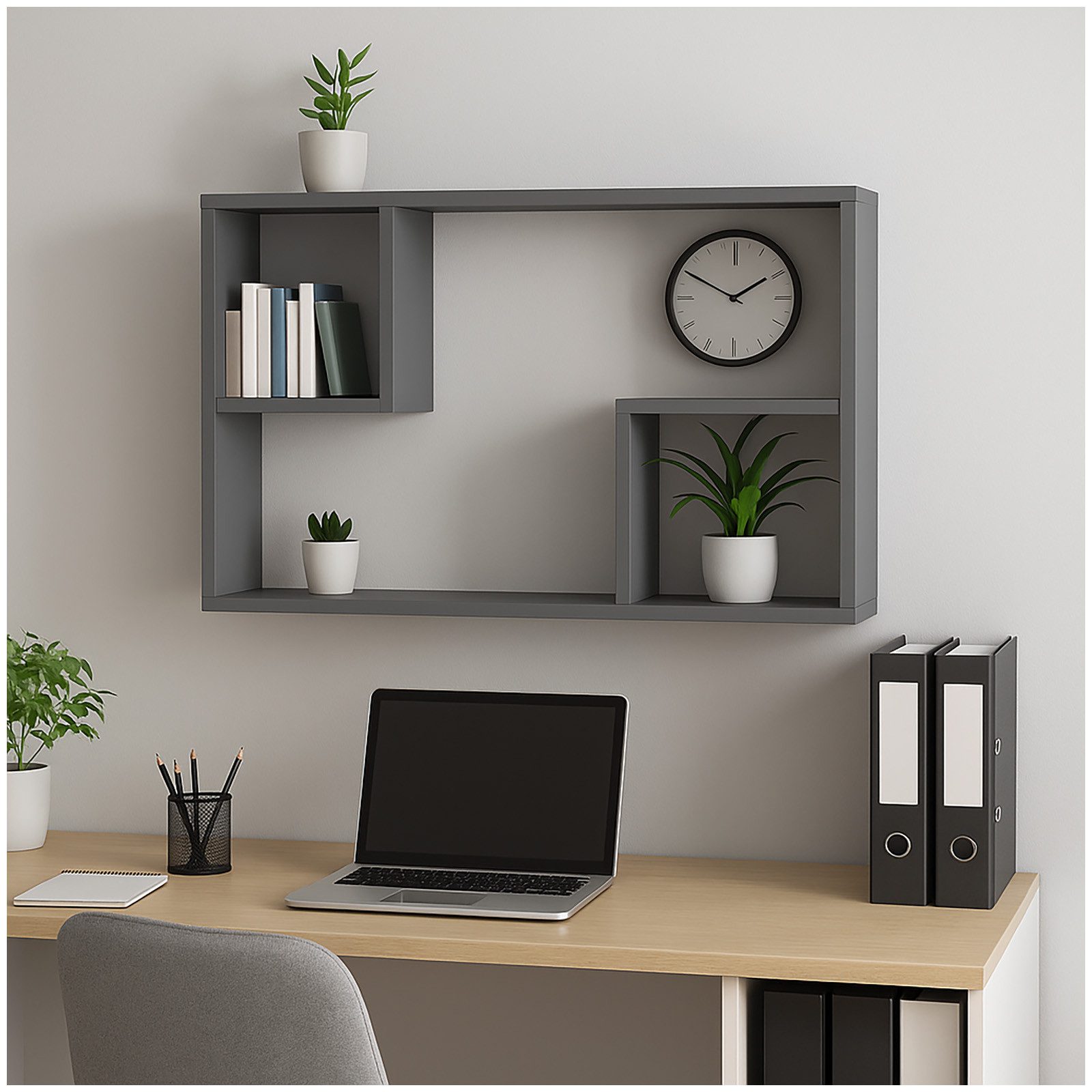 HTI-Line Wandregal Wandregal Bristol1, Stück 1-tlg., Bücherregal CD Regal günstig online kaufen