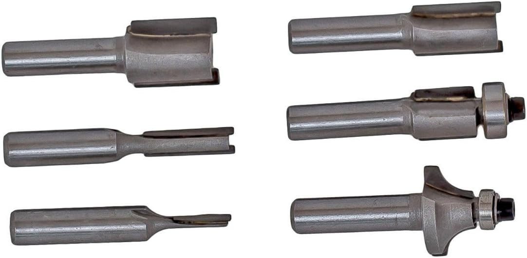 Falon-Tech Fräser-Set 12 tlg Fräsersatz Nutfräser Holzfräser Oberfräser 8mm, 12-tlg.