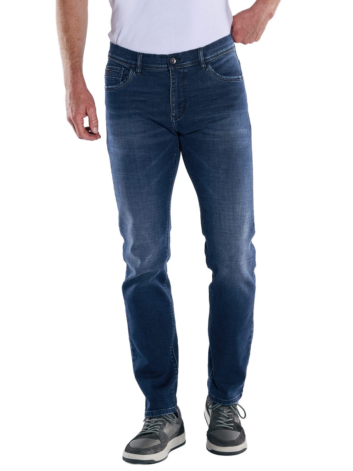 Engbers Stretch-Jeans engbers Herren Super-Stretch-Jeans regular, Marineblau