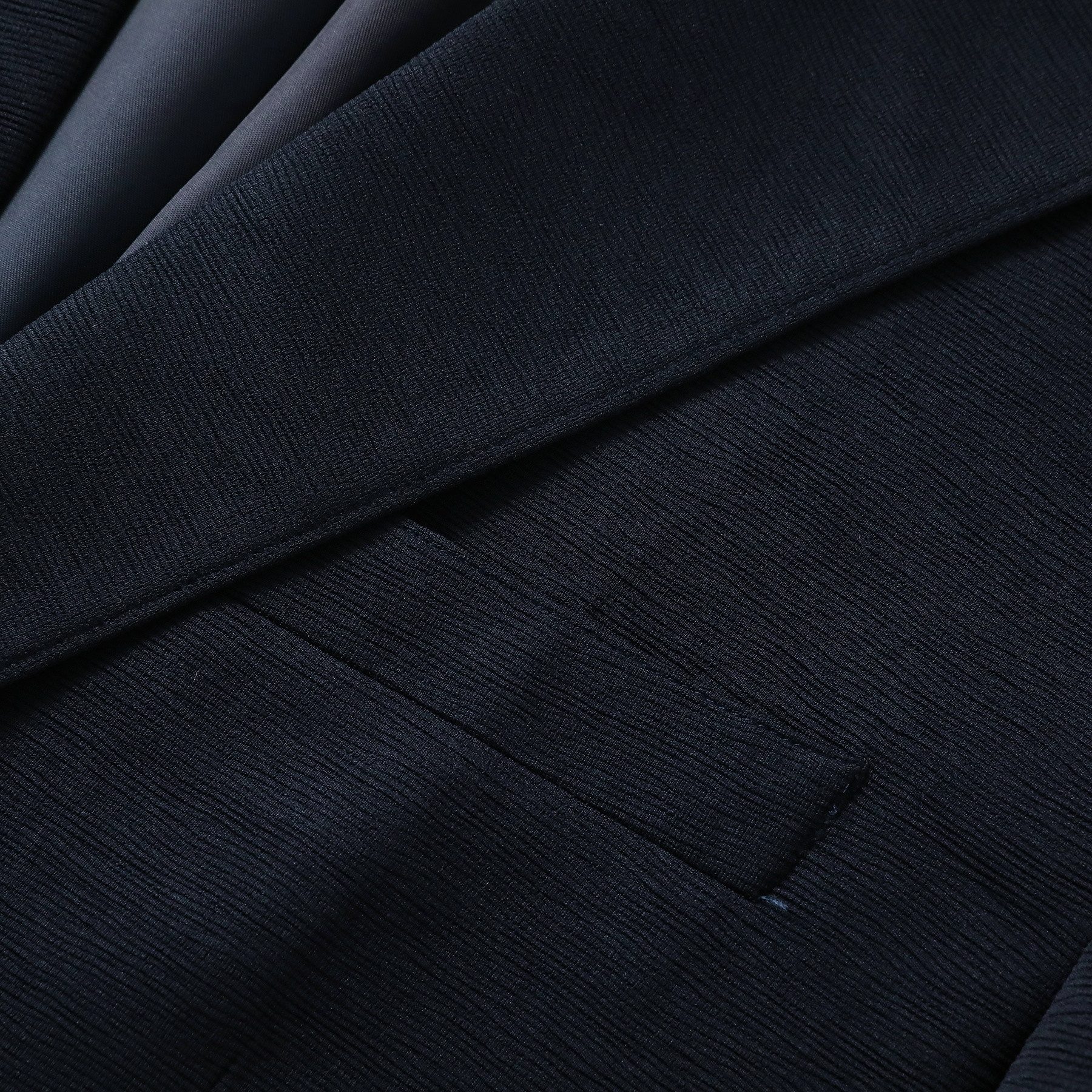 Allthemen Anzugsakko Herren 2 Knöpfe Sakko mit Wellenstruktur Casual Blazer – Bild 5 von 5