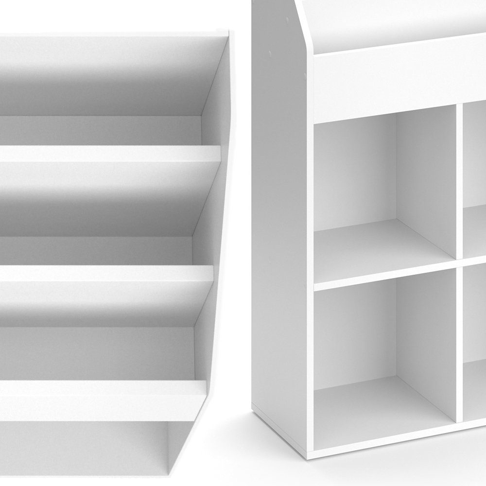 Vicco Bücherregal Luigi, Weiß, 72 x 114 cm