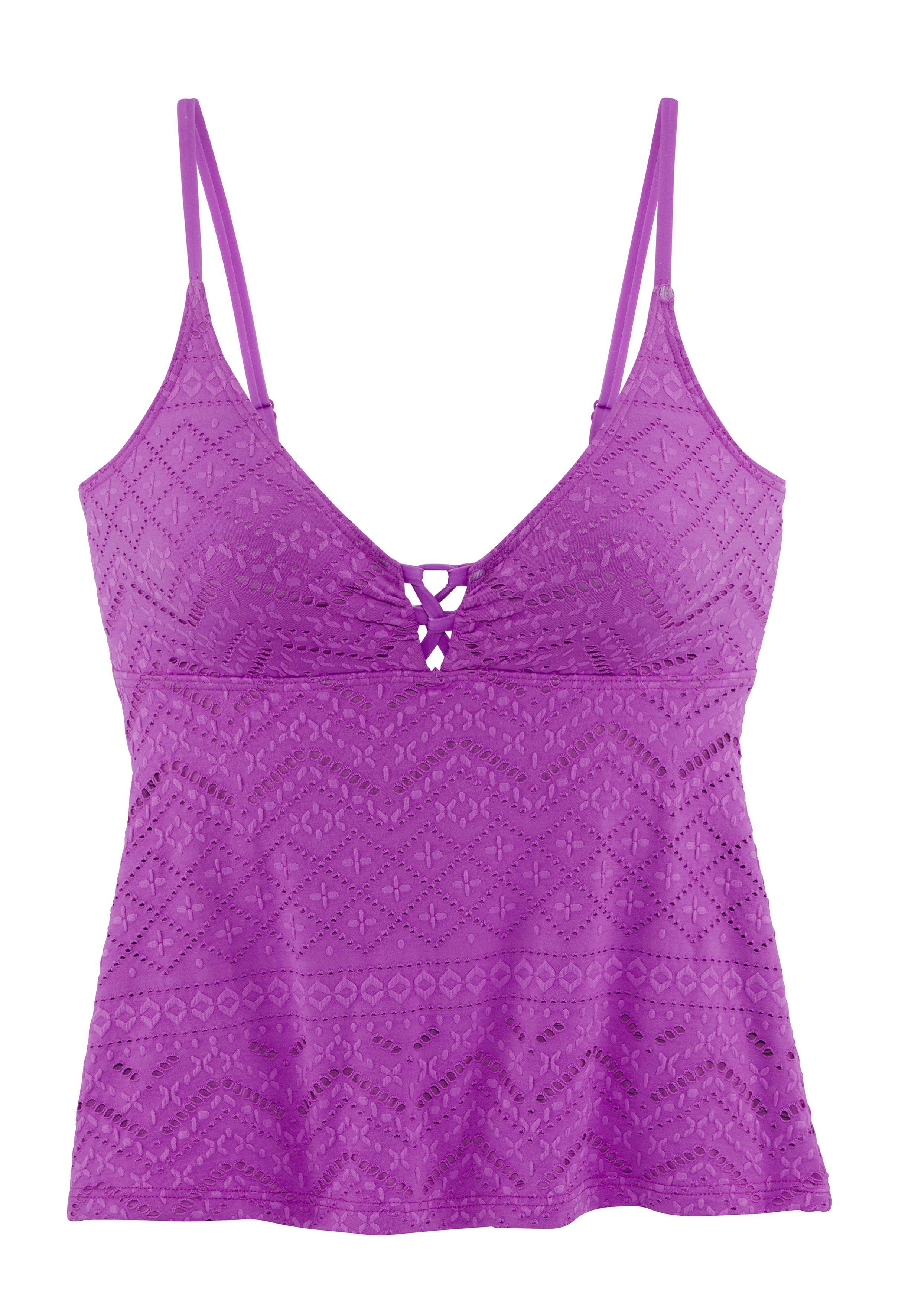 LASCANA Tankini-Top Omara, mit Lochstickerei günstig online kaufen