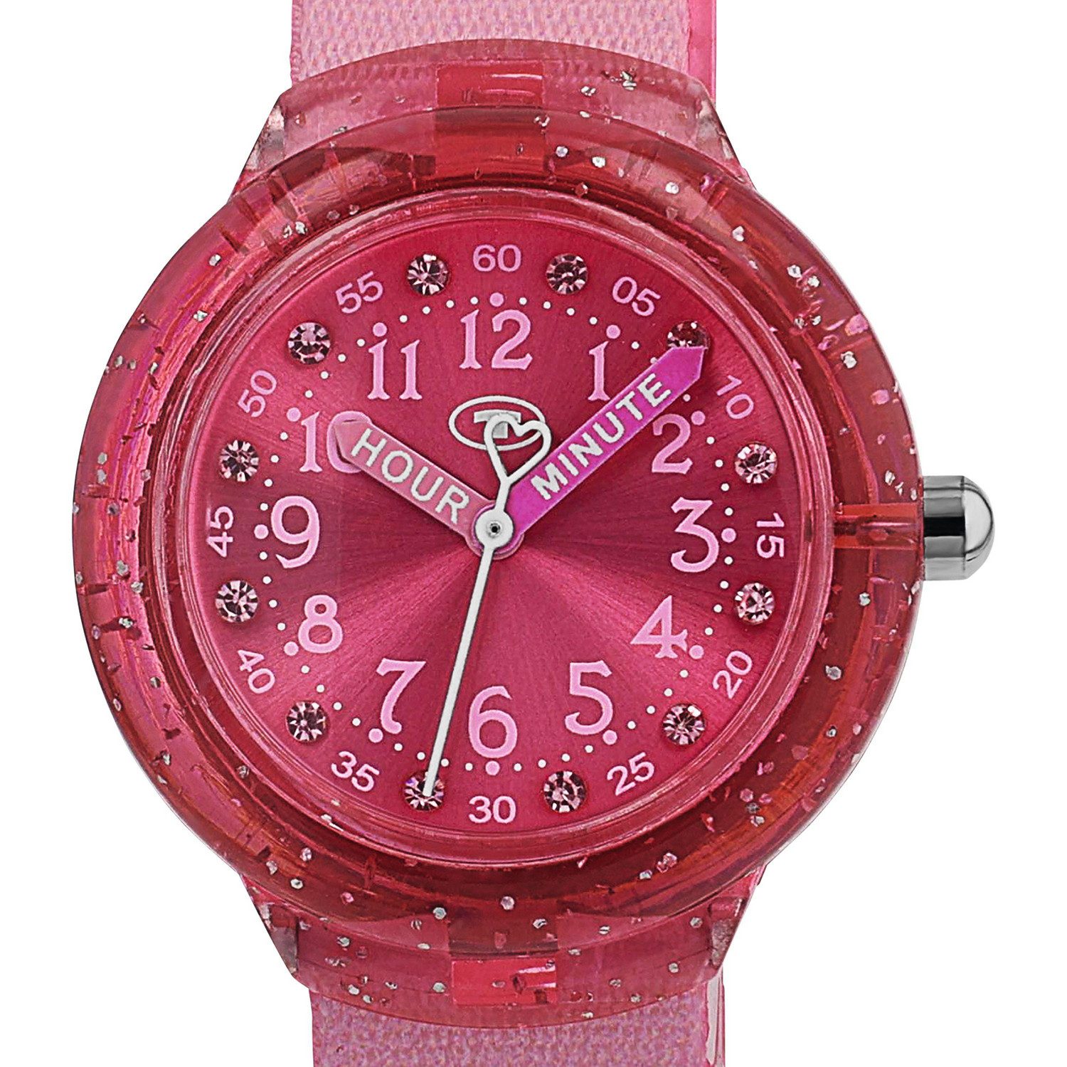 TOM TAILOR Quarzuhr 2100709, Armbanduhr, Kinderuhr, Mädchen, analog, Glassteine