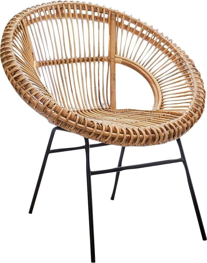 SIT Rattanstuhl, Shabby Vintage Rattan Chic, Vintage,