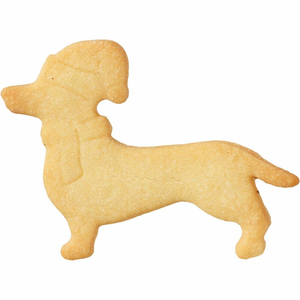 Birkmann Ausstechform Weihnachtsdackel 7 cm, Edelstahl