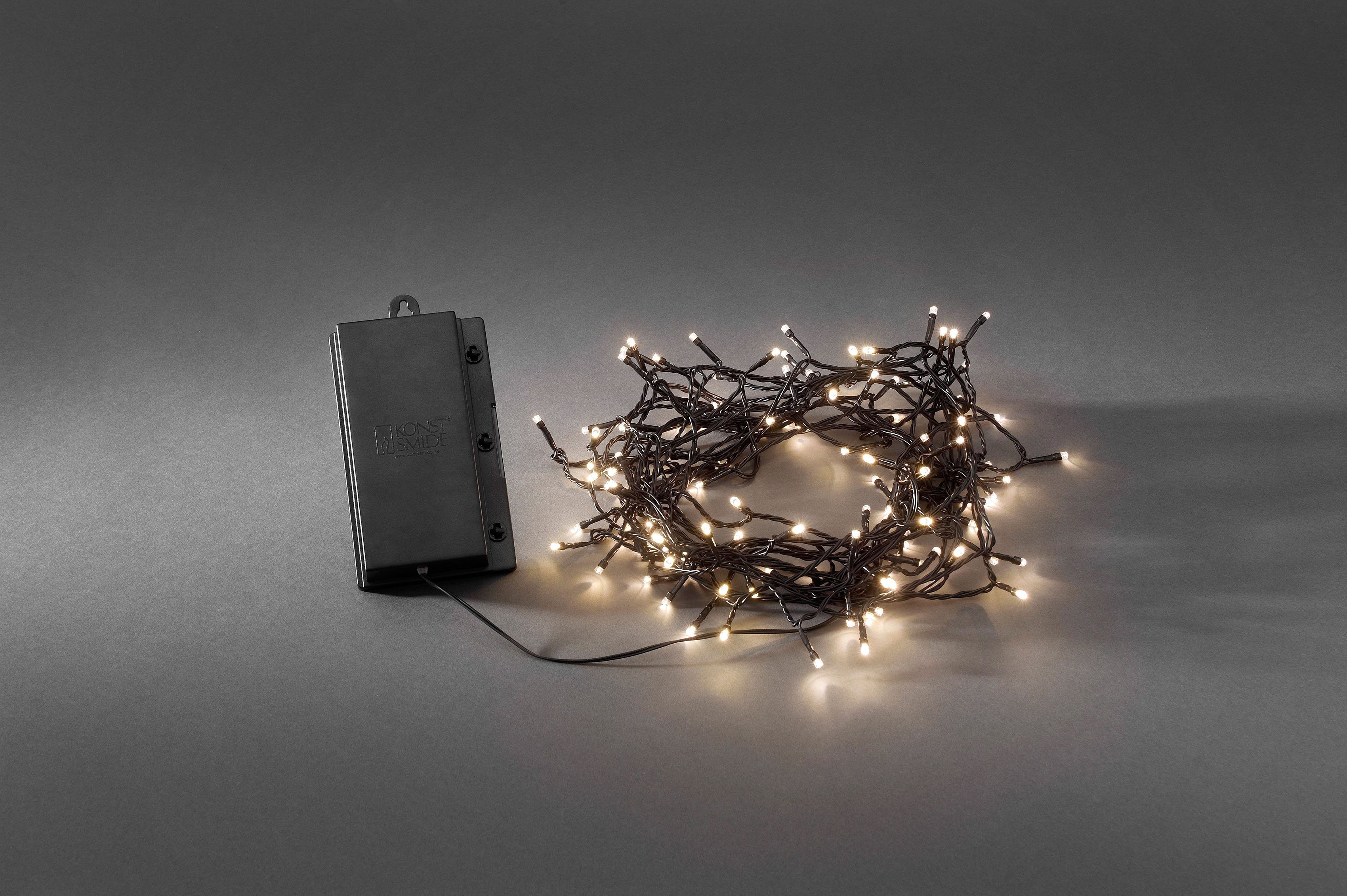 KONSTSMIDE LED-Lichterkette, 240-flammig, mit 8 Funktionen und  Memoryfunktion, 240 warm weiße Dioden | Lichterketten