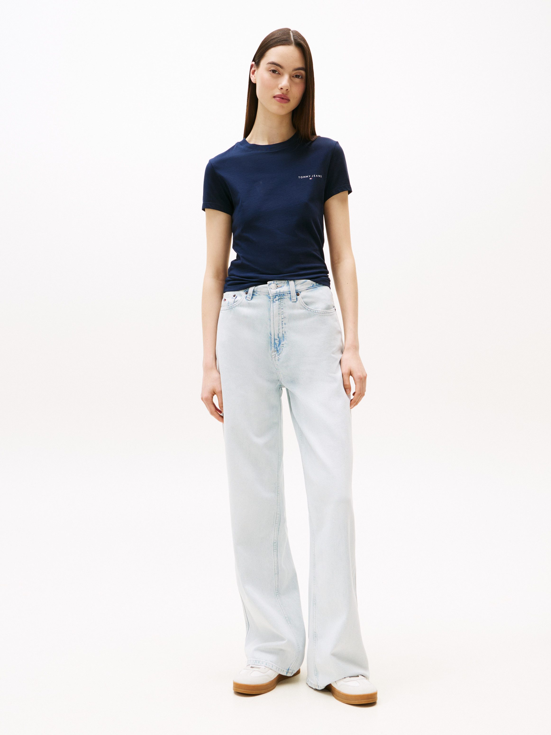 Tommy Jeans Kurzarmshirt TJW SLIM LINEAR günstig online kaufen