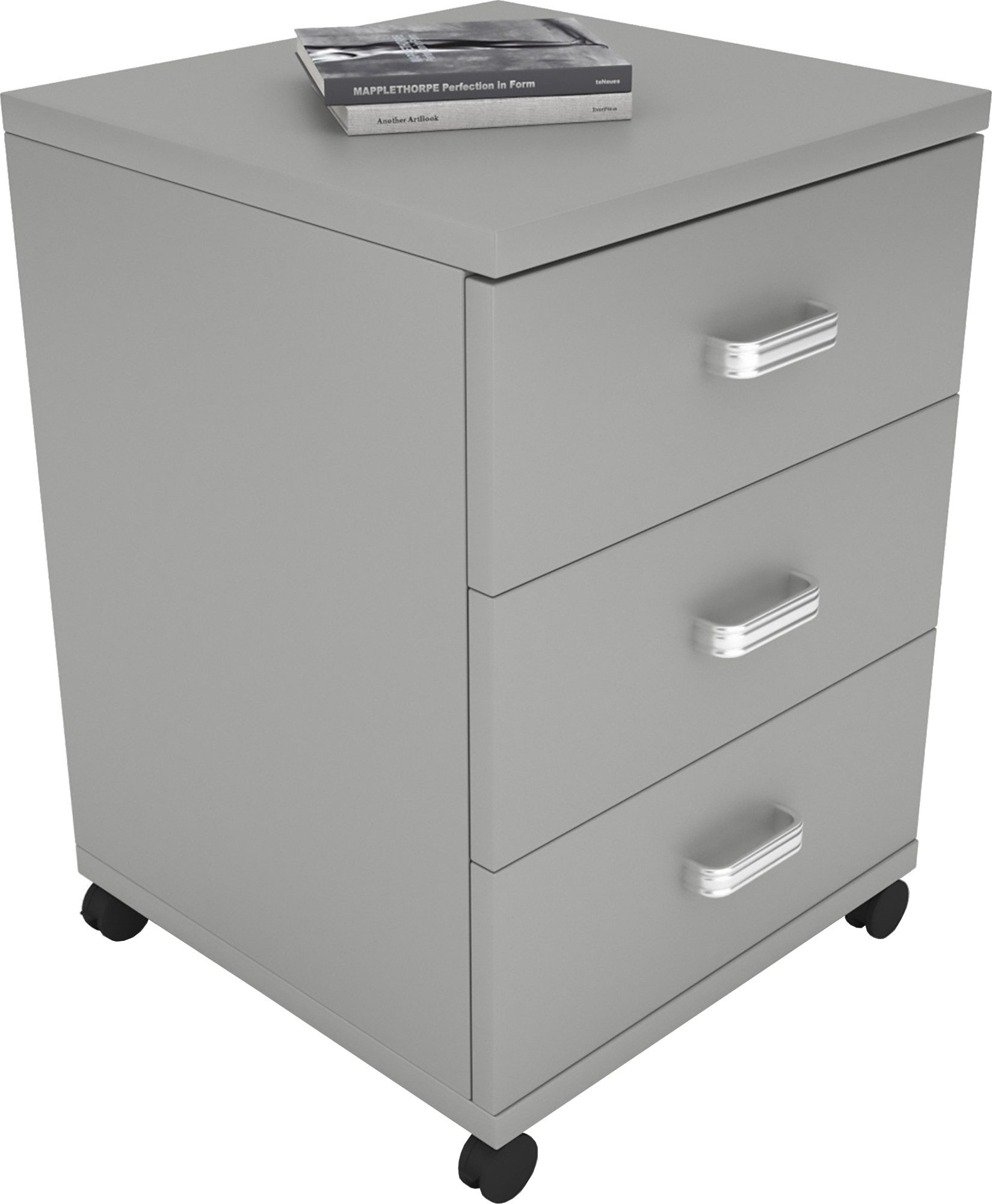 VCM Rollcontainer Holz Rollcontainer Bürocontainer Schublade Tobila