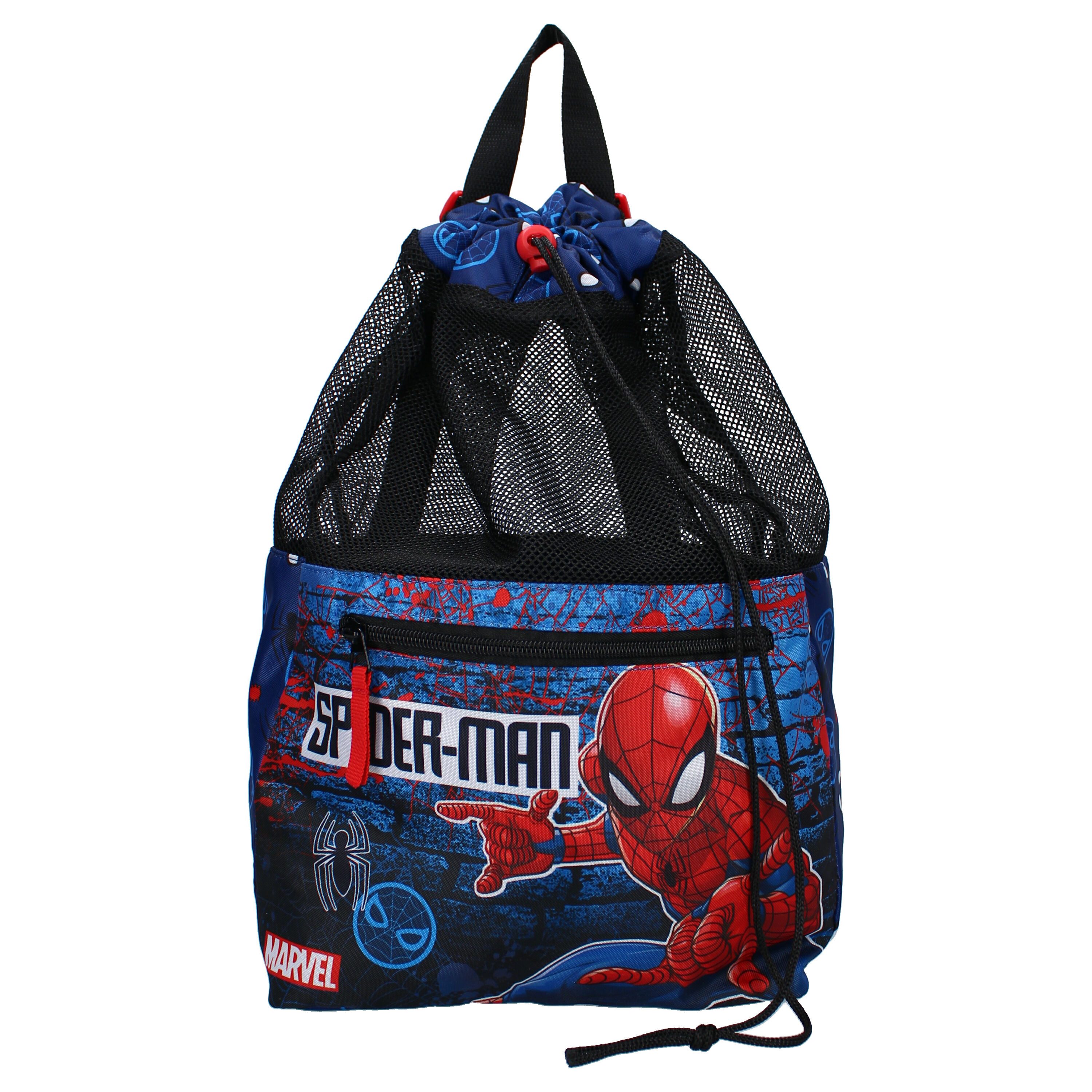 Spiderman Turnbeutel 40x36 cm mit Mesh günstig online kaufen