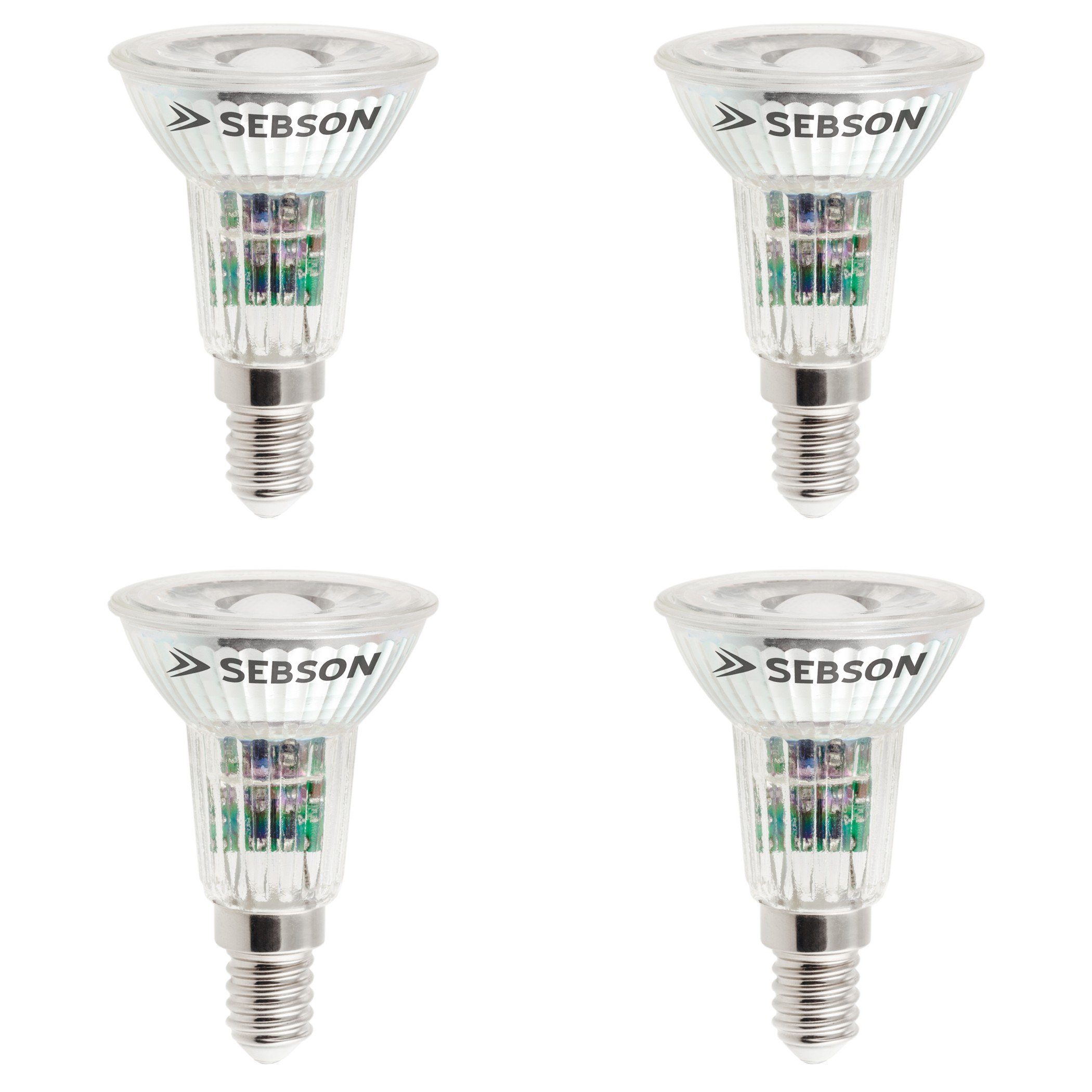 SEBSON LED-Leuchtmittel LED Lampe E14 5W warmweiß 420lm Spot 46° 230V - 4er Pack