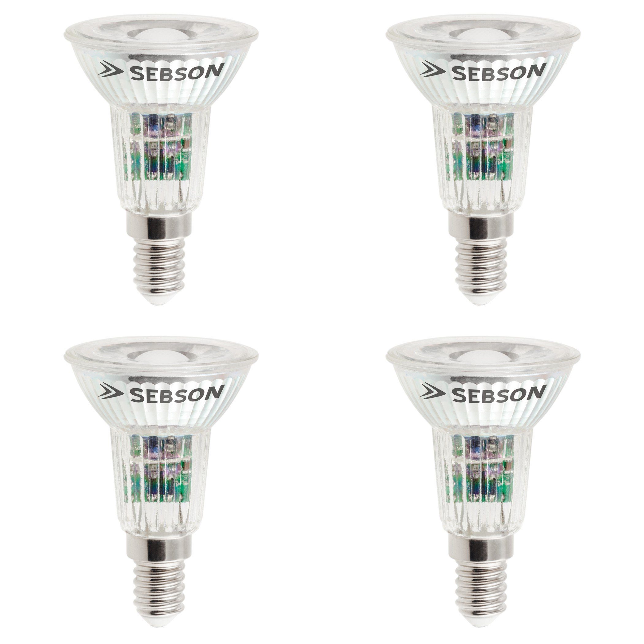 SEBSON LED-Leuchtmittel LED Lampe E14 5W warmweiß 420lm Spot 46° 230V - 4er günstig online kaufen