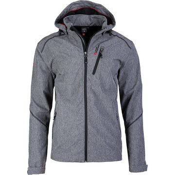 DEPROC Active Softshelljacke GAROU PEAK MEN in edler Melange-Optik