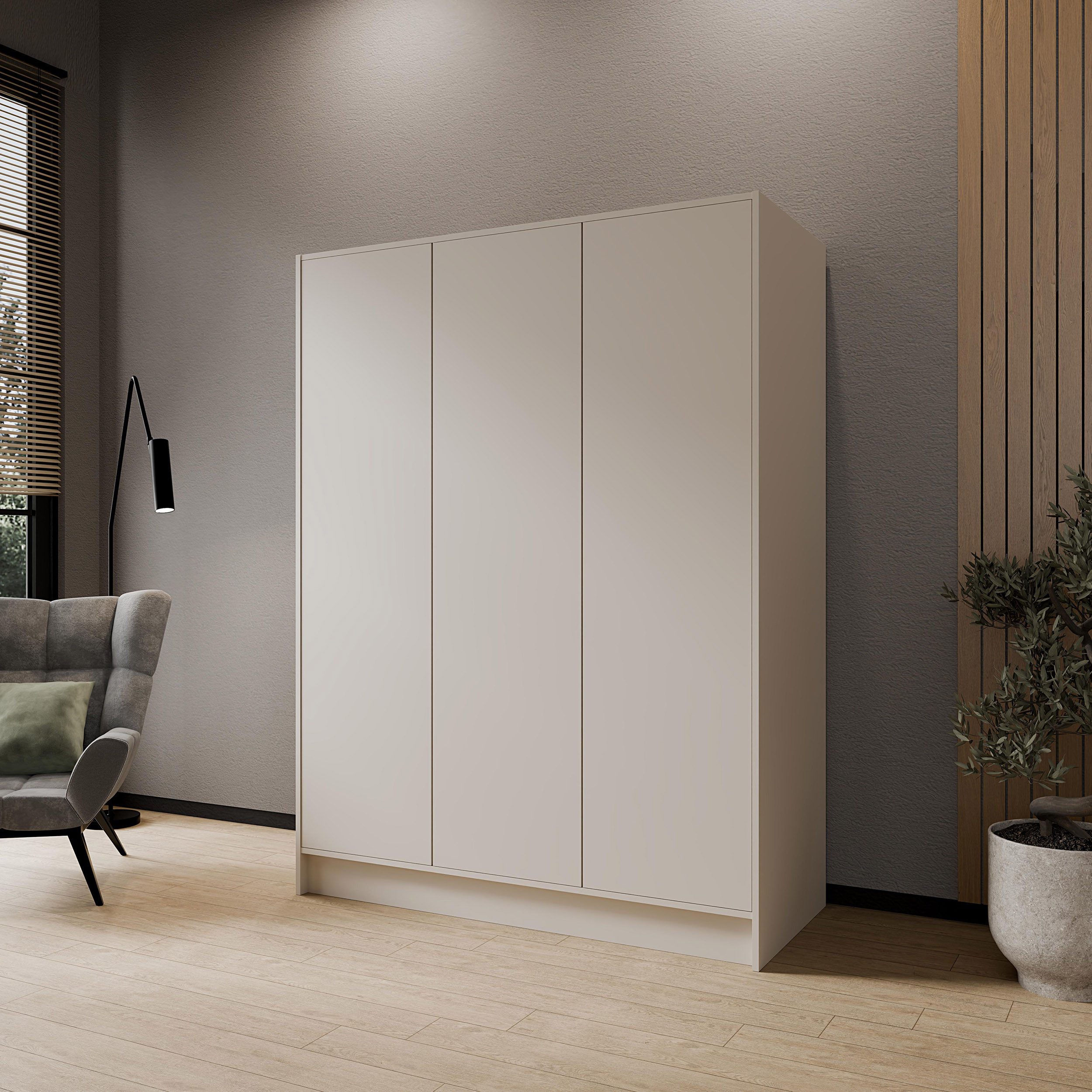 Beautysofa Kleiderschrank Gava moderne Schlichtheit und funktionale Eleganz (Schrank mit flexibel konfigurierbar, TIP-ON Öffnungssystem) Breiten zur Auswahl: 100 cm, 150 cm oder 200 cm