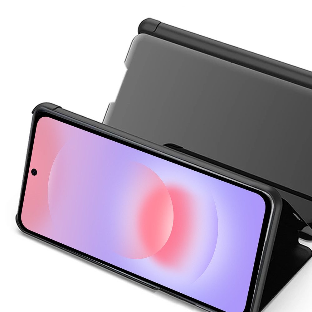 FITSU Handyhülle Handytasche für Samsung Galaxy Hülle Flipcase Spiegel Handyhülle, Hülle für A55, A35, A25, A15, A05s, A54, A53, A52, A51, A17, A37, A57 – Bild 4 von 5