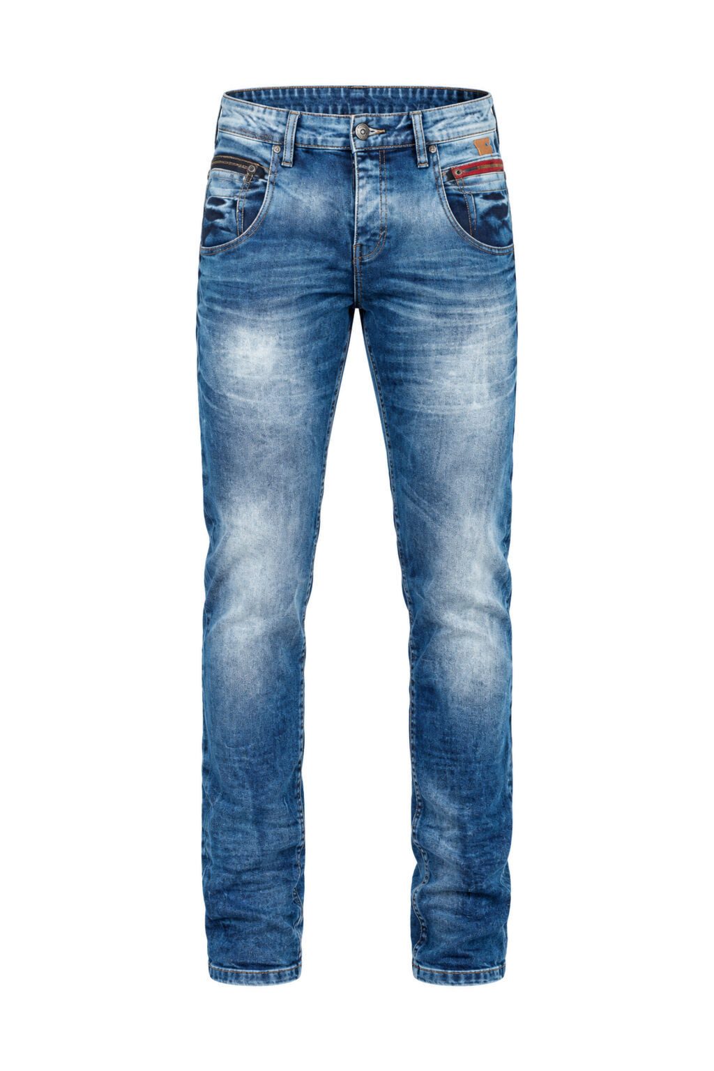 Cipo & Baxx Slim-fit-Jeans Jeans in verwaschenem Design, CD-394 – Bild 2 von 5