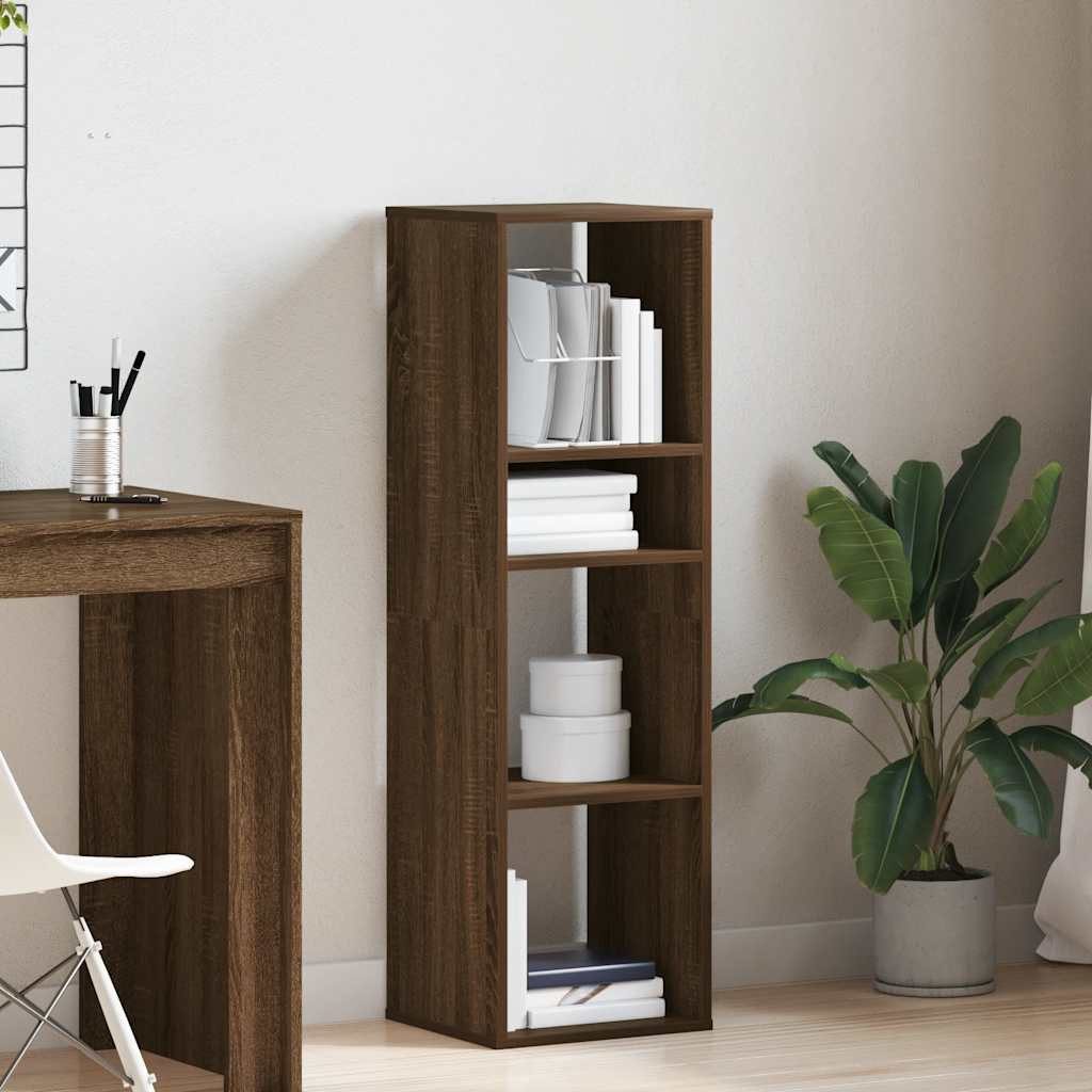 vidaXL Bücherregal Bücherregal Braun Eichen-Optik 34x31x112 günstig online kaufen
