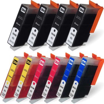 D&C Tonerkartusche Kompatibel HP 364XL Multipack 10-Farben (4x Schwarz, 2x Cyan, 2x Magen