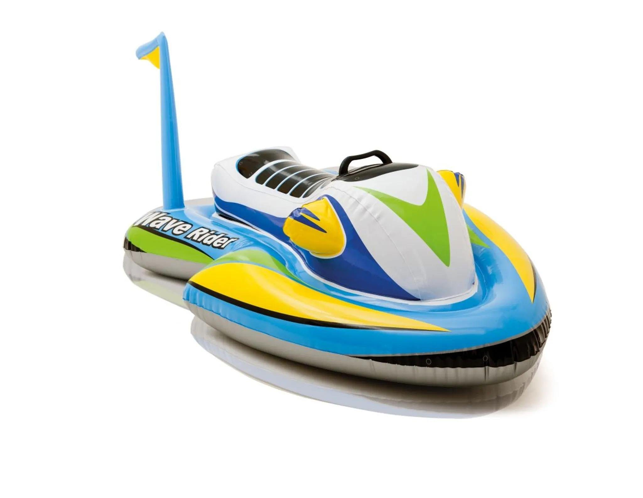 Intex Badeinsel aufblasbare Wave Rider Waterscooter 117 x 77 cm Vinyl gelb/grün, (1-St)